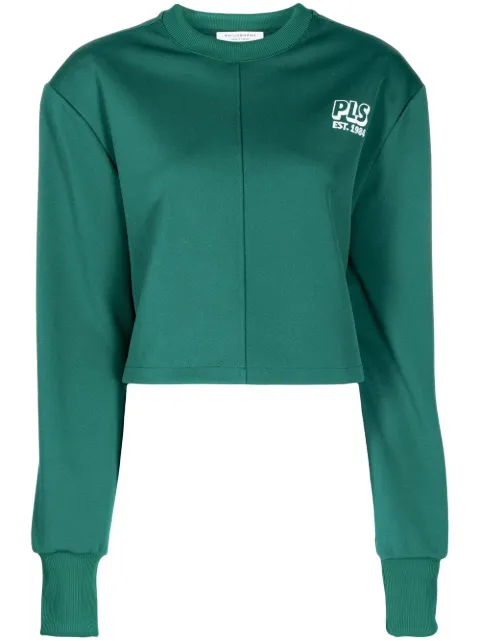 Philosophy Di Lorenzo Serafini embroidered-logo sweatshirt Green A17040745