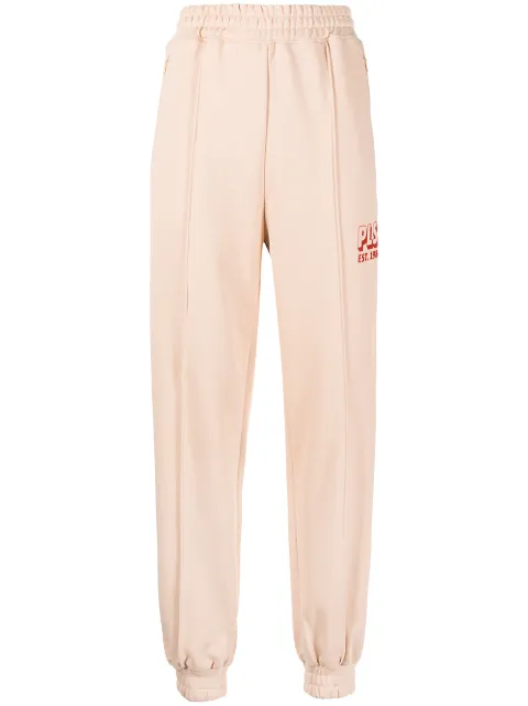 Philosophy Di Lorenzo Serafini logo print track pants Brown A0314748