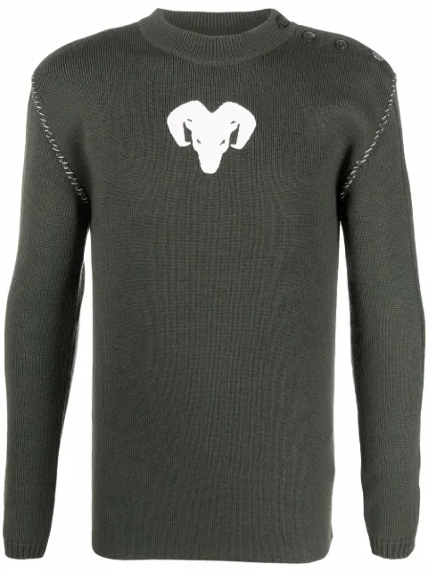 Maison Margiela Bull knit jumper Green S30HB0276S17899