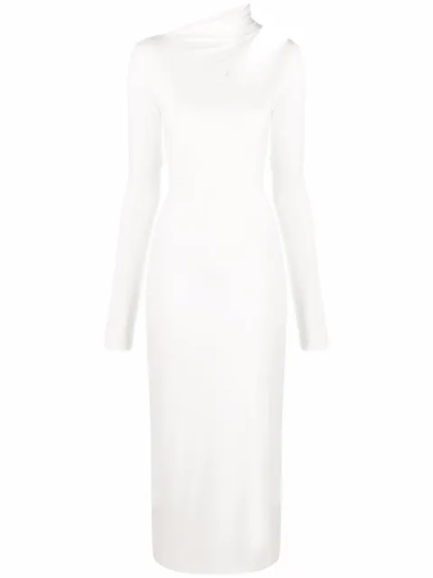 MANURÍ Bambina On A Saturday Night cut-out dress White MRTEW9004