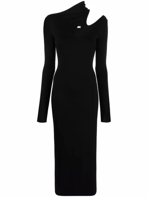 MANURÍ Bambina On A Saturday Night cut-out dress Black MRTEW9004
