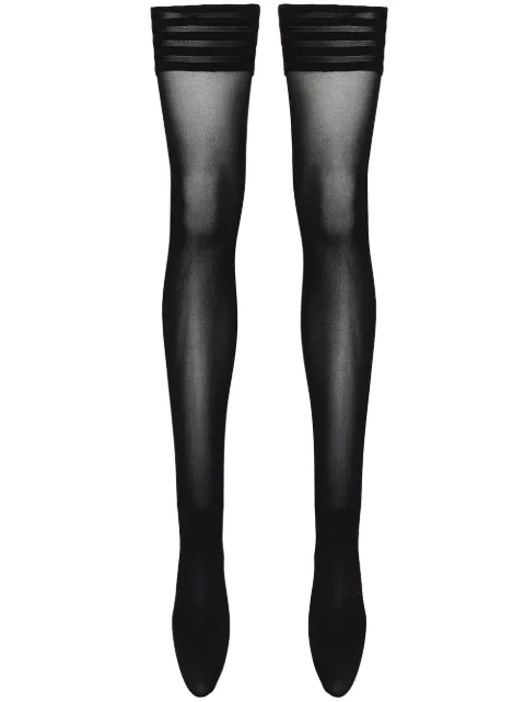 Wolford semi-sheer stockings Black 20942