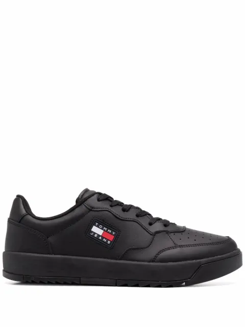 Tommy Jeans logo-patch low-top sneakers Black EM0EM00900