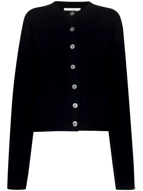 extreme cashmere button-up cashmere-blend cardigan Blue 17000101FE02