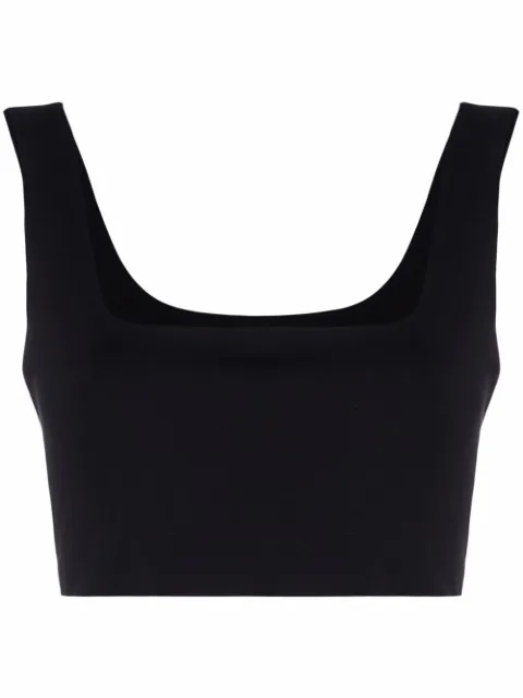 MANURÍ Miss Jane sleeveless cropped top Black MRTEW8011