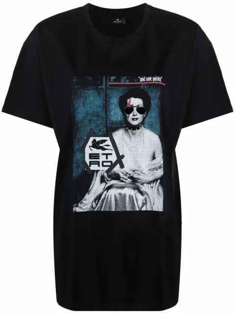 ETRO graphic-print T-shirt Black 196049770