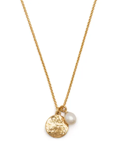 DOWER AND HALL pearl detail necklace Gold PLP225VWP18