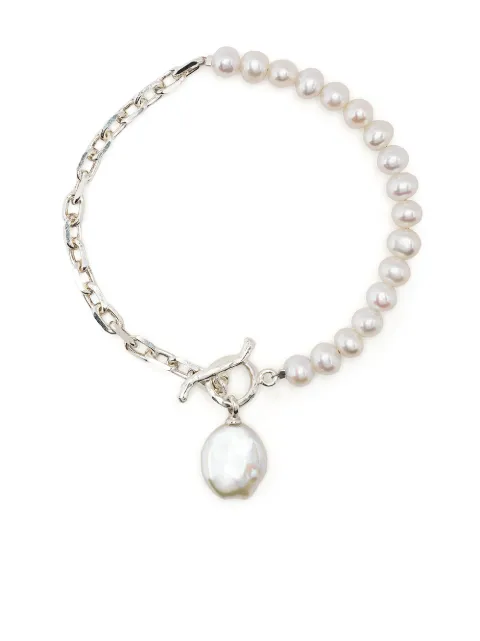 DOWER AND HALL Luna Keshi pearl bracelet White LUB45S