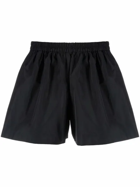 RED Valentino pleated flared shorts Black RRFH351FP
