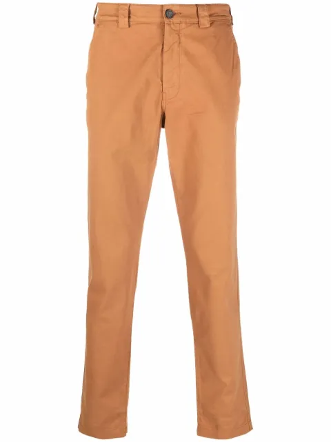 Kenzo slim-fit logo-patch trousers Brown FC55PA1051TA