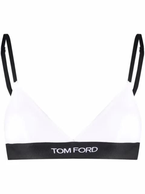TOM FORD elasticated-band bra White BRJ009JEX011