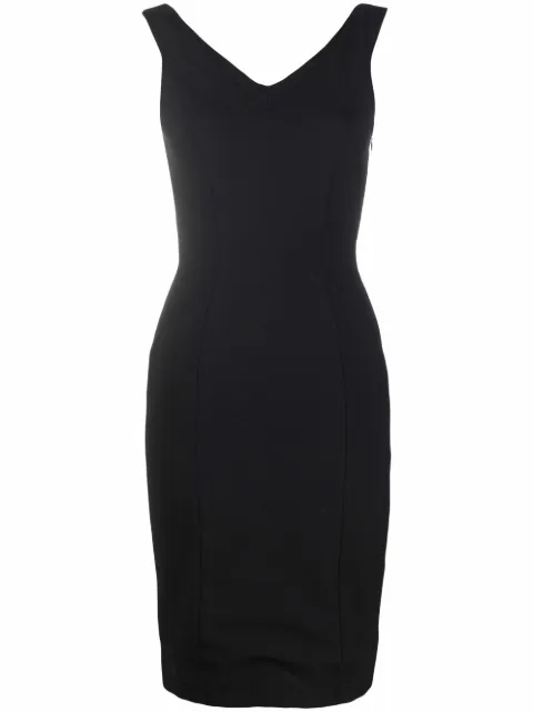 John Galliano Pre-Owned 1990s sleeveless fitted dress Black HOLAGAL102
