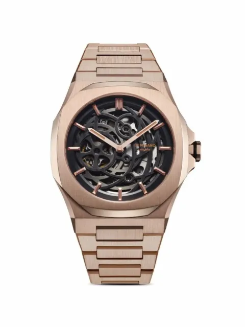 D1 Milano Skeleton Bracelet 41.5mm Black SKBJ12