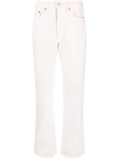 AGOLDE straight-leg denim jeans White A1401183