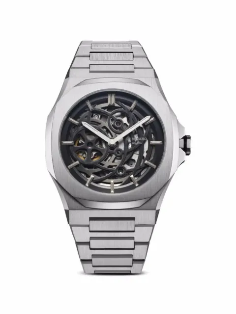 D1 Milano Skeleton Bracelet 41.5mm Silver SKBJ10