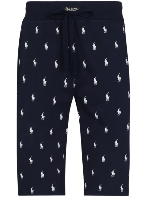 Polo Ralph Lauren logo print pajama shorts Blue 714844765001