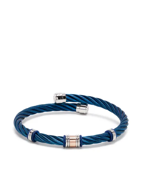 Charriol Celtic cable torque bangle Blue 450112503