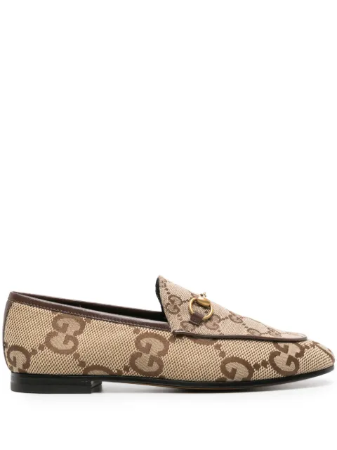 Gucci Jordaan Horsebit-detail loafers Neutrals 431467UKO60