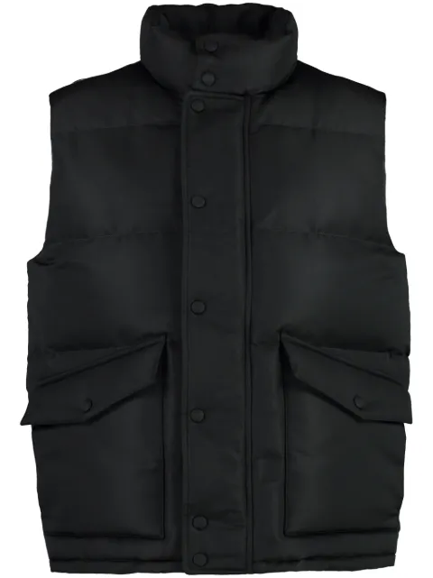 Alexander McQueen graffiti-print padded gilet Black 682881QSR77