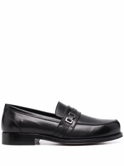 Sergio Rossi buckle-detail leather loafers Black A98770