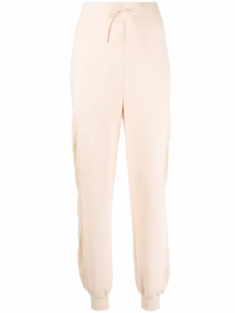 Boutique Moschino knitted track pants Neutrals A03800807