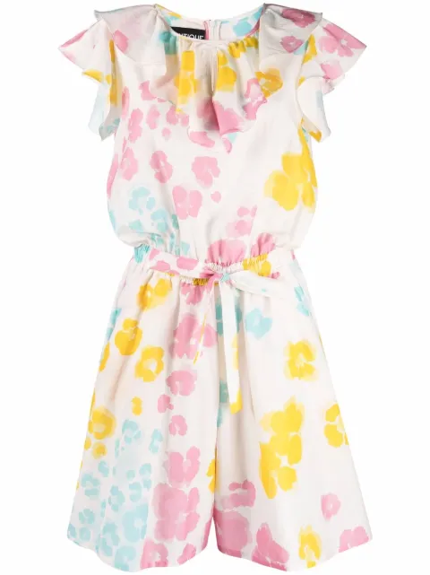 Boutique Moschino floral-print playsuit White A04070845