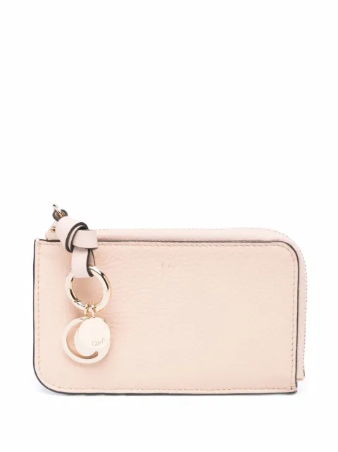 Chloé logo tag wallet Pink CHC21WP944F57
