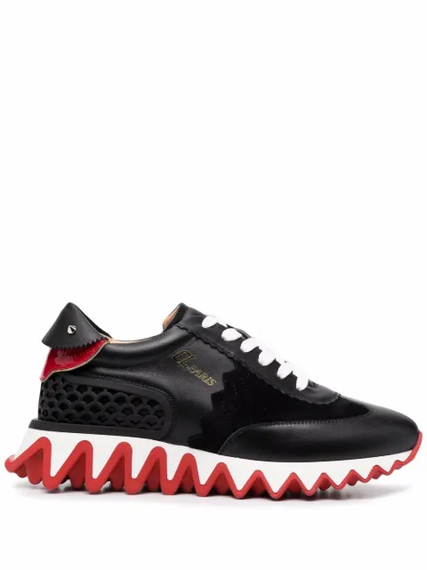 Christian Louboutin contrast-sole low-top sneakers Black 3201324