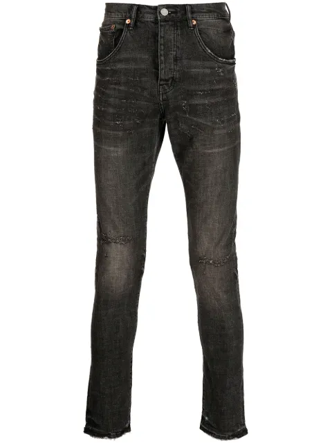 Purple Brand mid-rise skinny jeans Black P002BOYE122