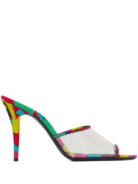 Saint Laurent 95mm Gippy sandals White 7036121F40C