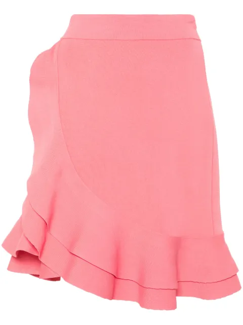 Alexander McQueen ruffled asymmetric skirt Pink 688636Q1AZN