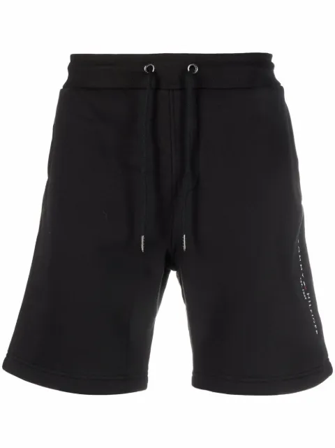Tommy Hilfiger drawstring-waist cotton-blend track shorts Black MW0MW22198