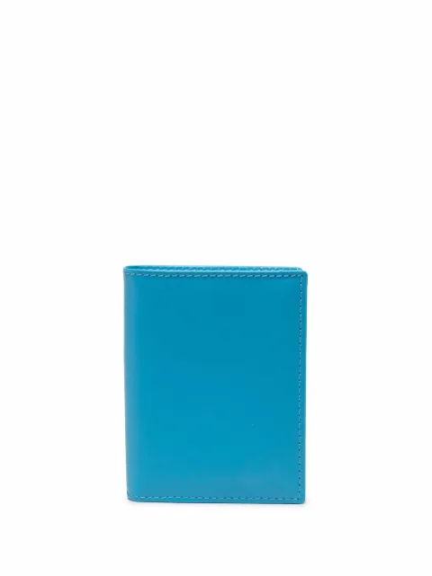 Comme Des Garçons Wallet bi-fold leather wallet Blue SA0641