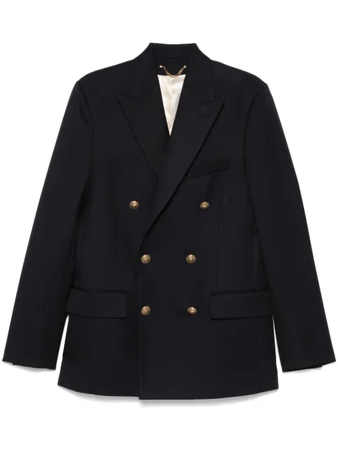 Golden Goose peak-lapels double-breasted blazer Blue GMP00835P000619