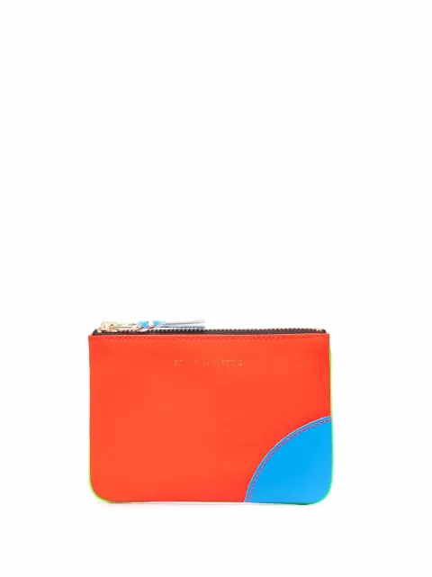 Comme Des Garçons Wallet Super Fluo goatskin wallet Green SA8100SF