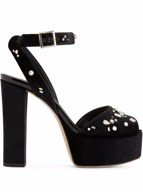 Giuseppe Zanotti 120mm Betty platform sandals Black I000088H01