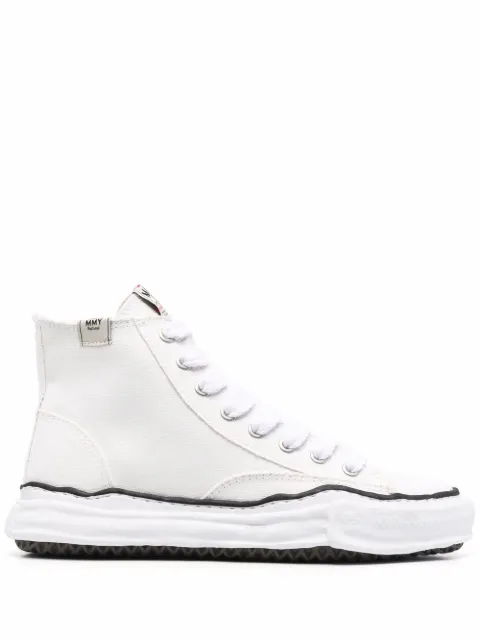 Maison MIHARA YASUHIRO high-top lace-up sneakers White A01FW701