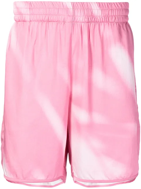 BLUE SKY INN washed-print elasticated shorts Pink BS2102ST001