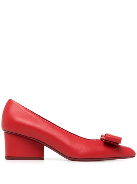 Ferragamo Viva bow pumps Red 741055