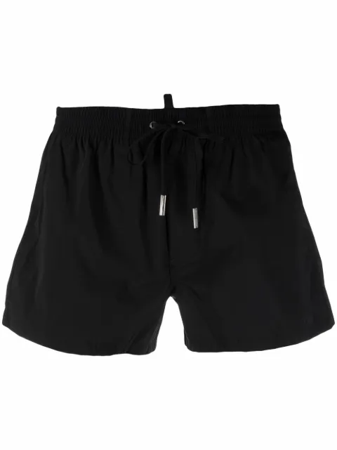 DSQUARED2 logo-print swim shorts Black D7B8T3990ISA01