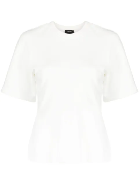 Proenza Schouler cotton waisted T-shirt White R2234010JCD146
