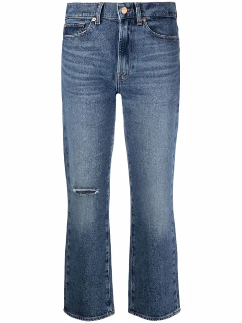 7 For All Mankind high-rise cropped Logan jeans Blue JSSLC100ERLOGAN