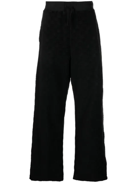 AMBUSH straight-leg jacquard track pants Black BMCH005S22JER0011010