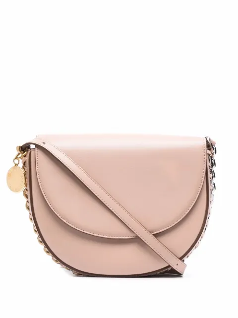 Stella McCartney chain-trimmed shoulder bag Pink 7B0006W8839