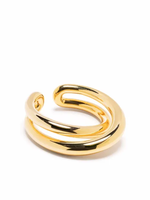 Charlotte Chesnais Initial open-detail ring Gold 17BA022VER
