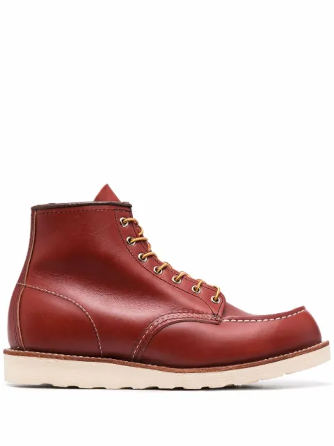 Red Wing Shoes lace-up leather boots Brown 8875