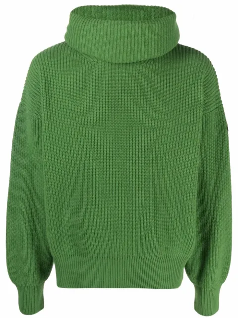 Palm Angels x Moncler roll-neck wool sweater Green PMHF015T22KNI0015500