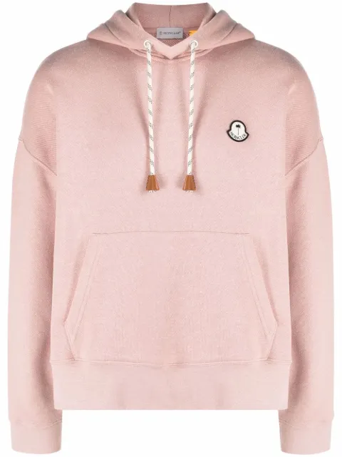Palm Angels x 8 Moncler tropical motif hoodie Pink PMBB119T22FAB0013000