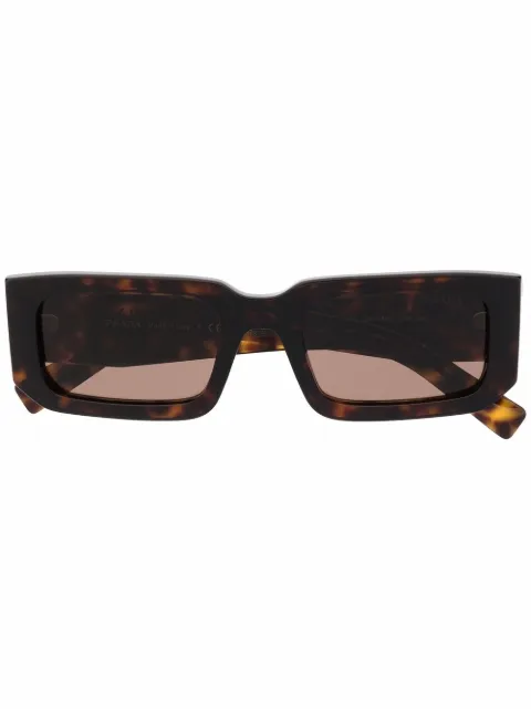 Prada Eyewear square-frame tortoiseshell sunglasses Brown PR06YS