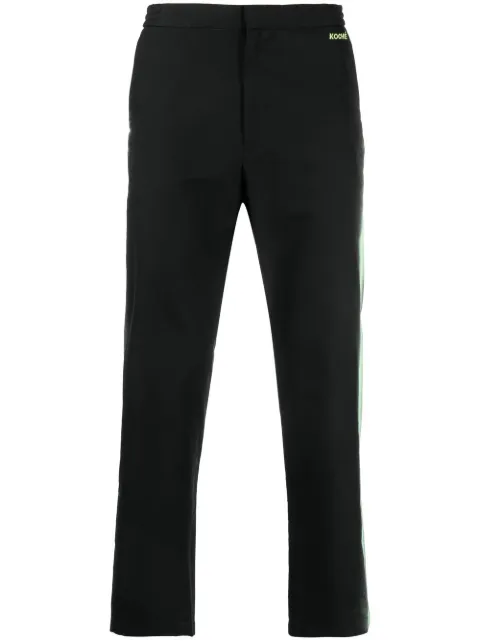 Koché side-stripe straight-leg trousers Black SK1KA0054S54548